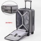20-Inch Front-Opening Hardside Carry-On Suitcase