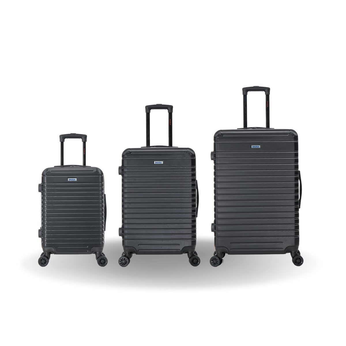 InUSA Deep 3-Piece Hardside Spinner Luggage Set