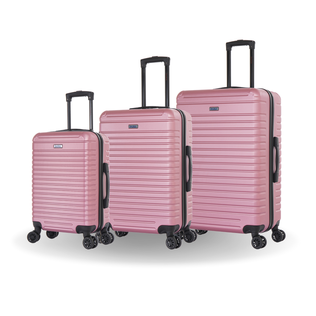 InUSA Deep 3-Piece Hardside Spinner Luggage Set