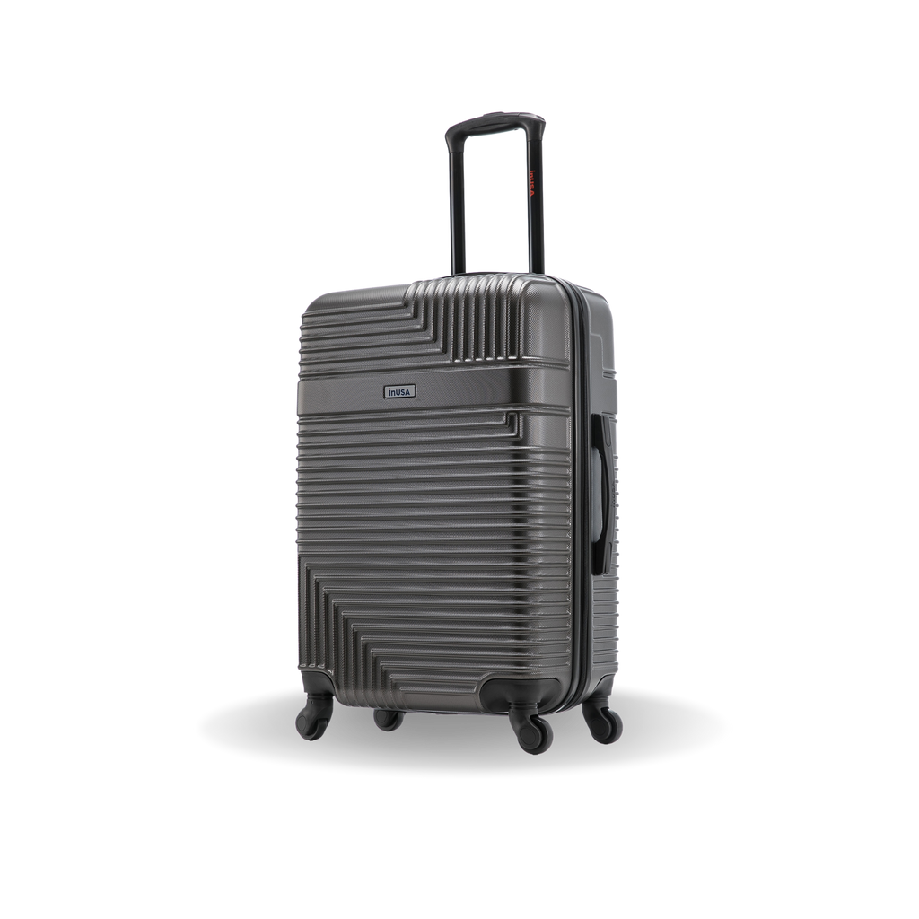 InUSA Resilience 24" Hardside Spinner Checked Suitcase