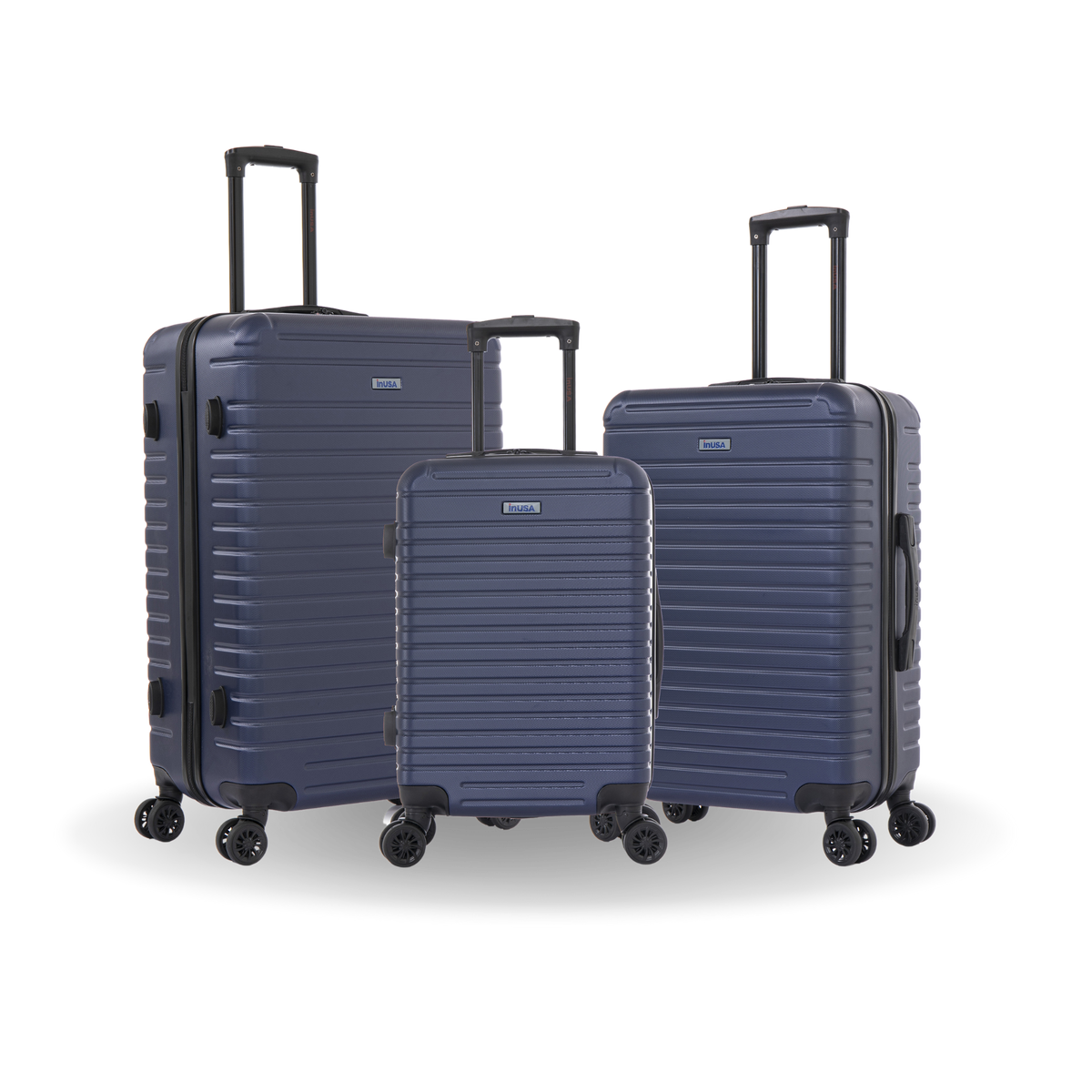 InUSA Deep 3-Piece Hardside Spinner Luggage Set