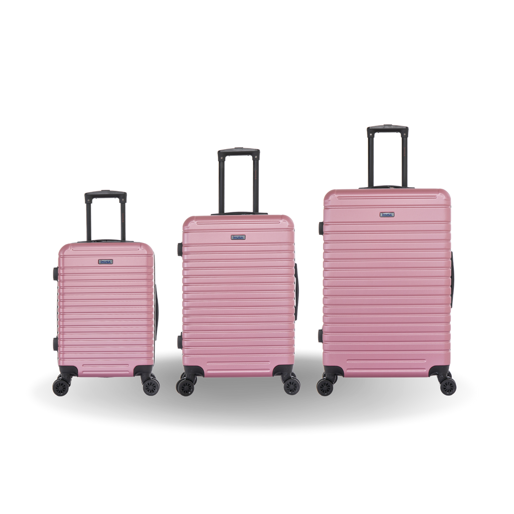 InUSA Deep 3-Piece Hardside Spinner Luggage Set