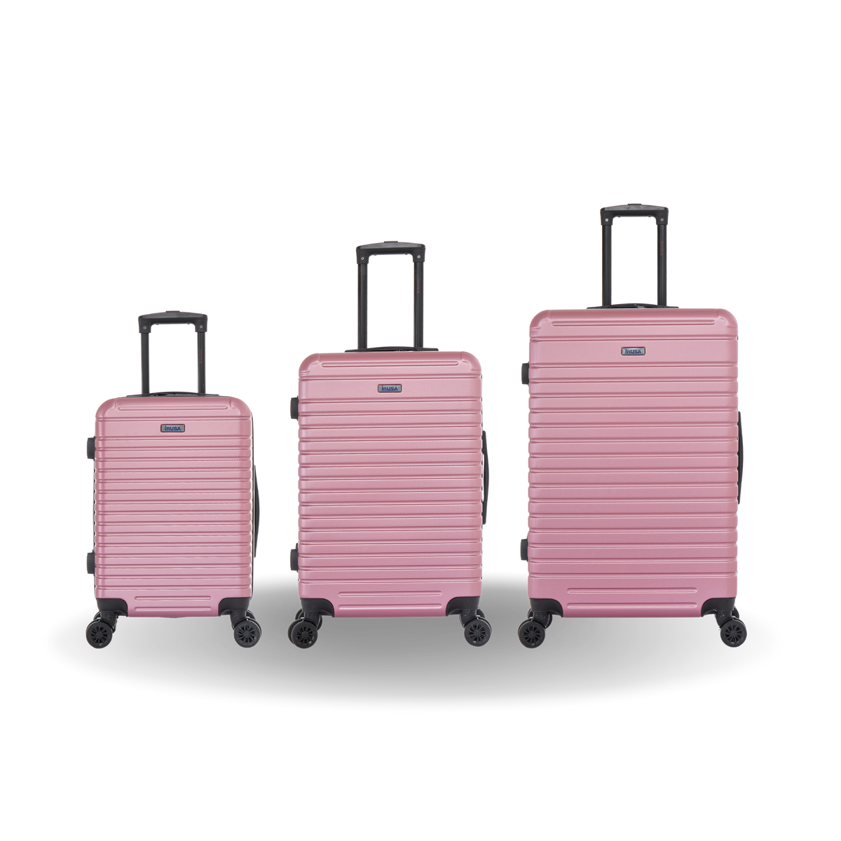 InUSA Deep 3-Piece Hardside Spinner Luggage Set