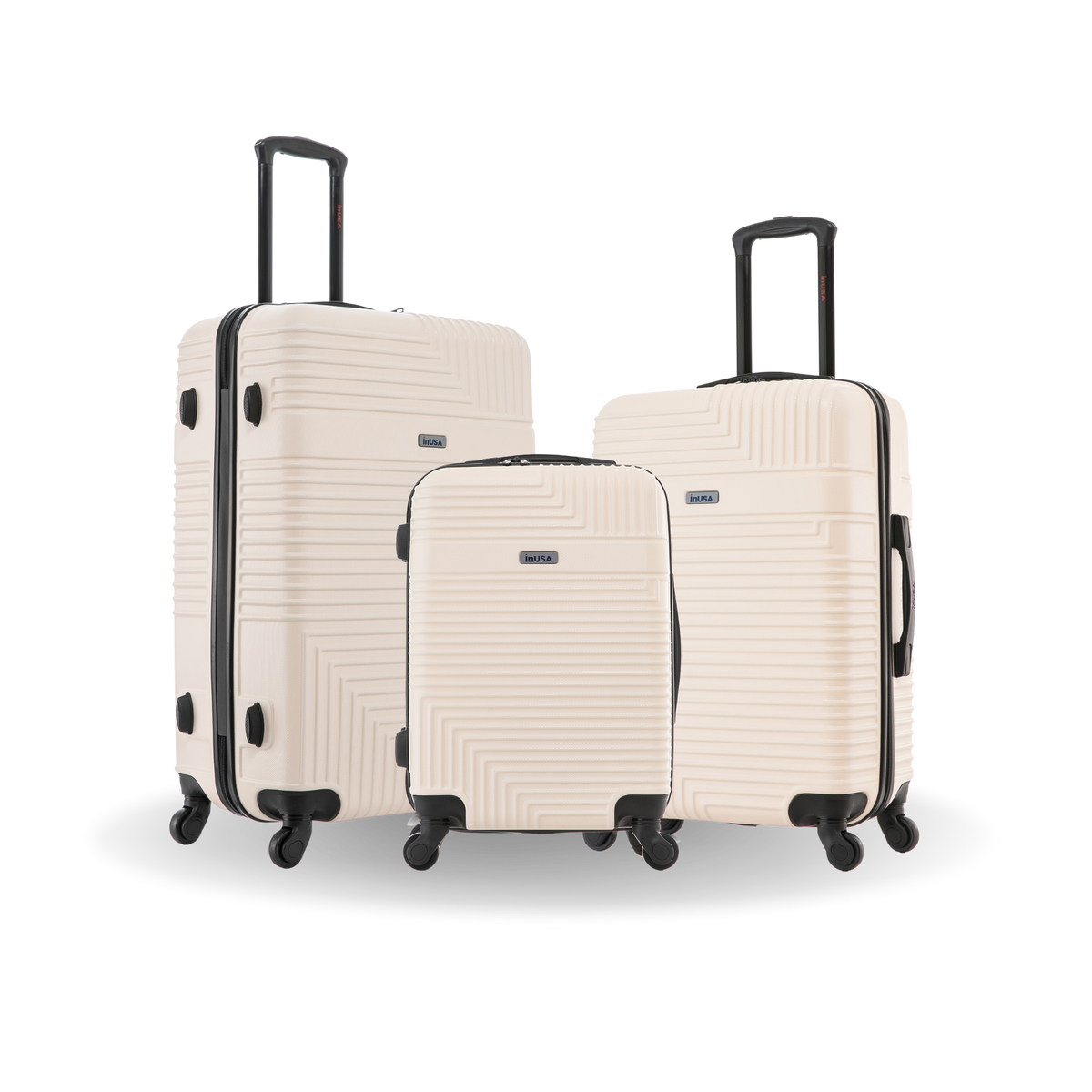 InUSA Resilience 3-Piece Hardside Spinner Luggage Set