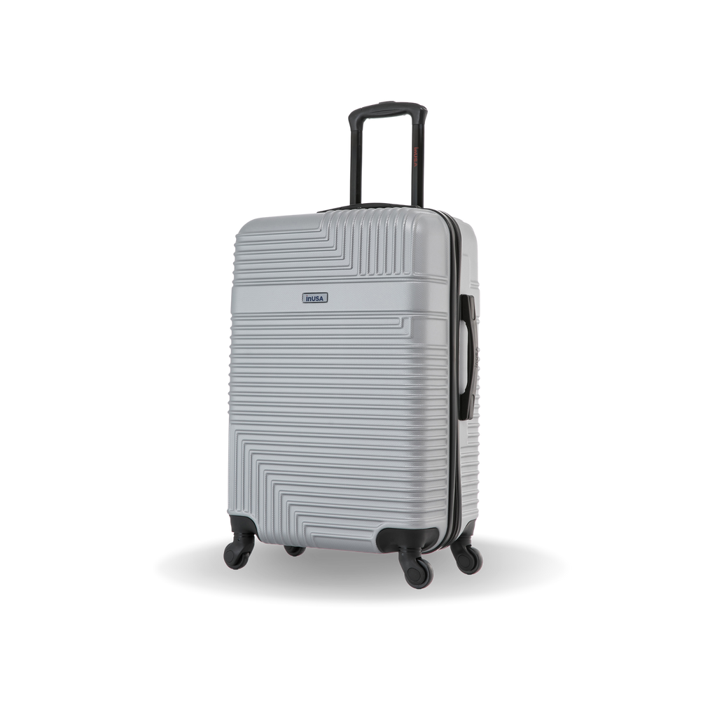 InUSA Resilience 24" Hardside Spinner Checked Suitcase
