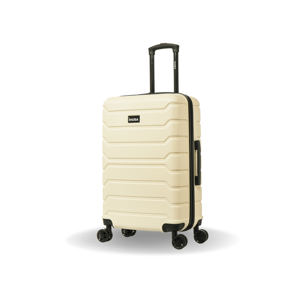 InUSA Trend 24" Hardside Spinner Checked Suitcase