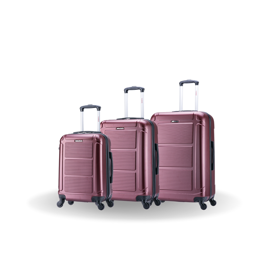 InUSA Pilot 3-Piece Hardside Spinner Luggage Set