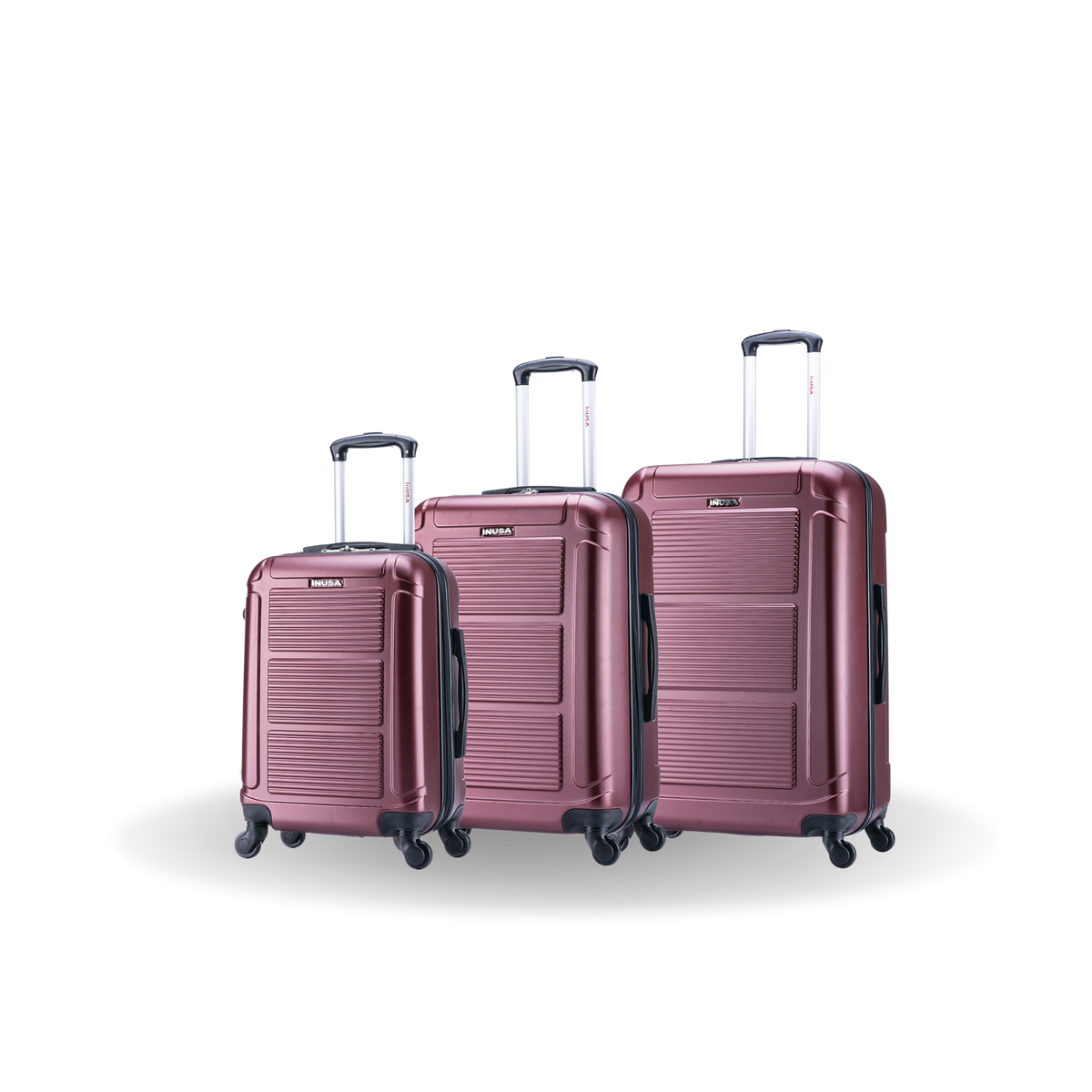 InUSA Pilot 3-Piece Hardside Spinner Luggage Set