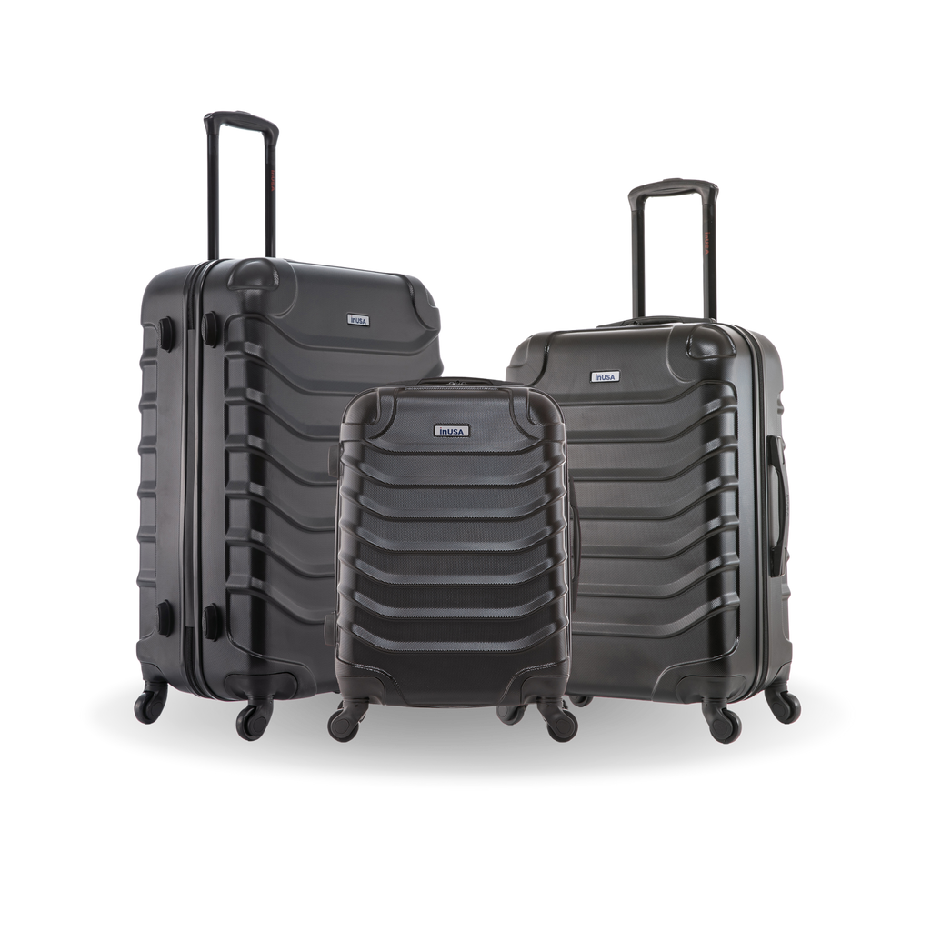 InUSA Endurance 3-Piece Hardside Spinner Luggage Set