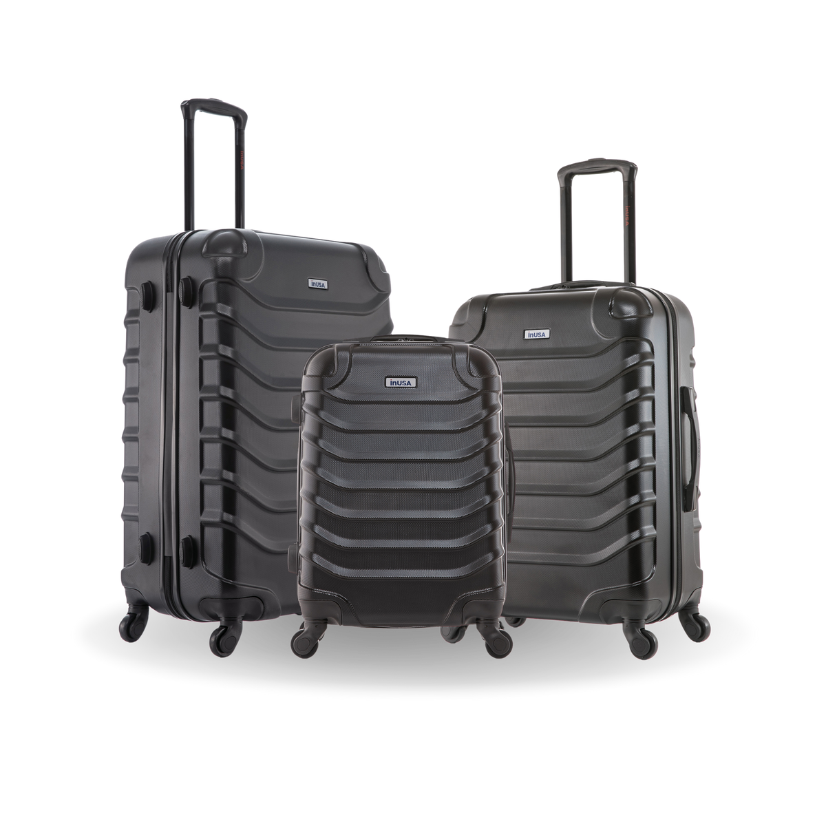 InUSA Endurance 3-Piece Hardside Spinner Luggage Set