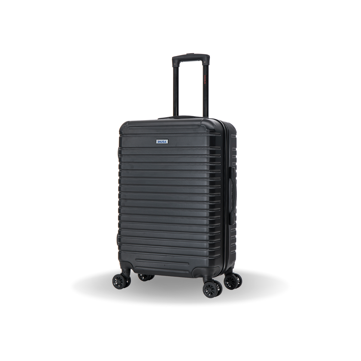 InUSA Deep 24" Hardside Spinner Checked Suitcase