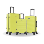 InUSA Deep 3-Piece Hardside Spinner Luggage Set