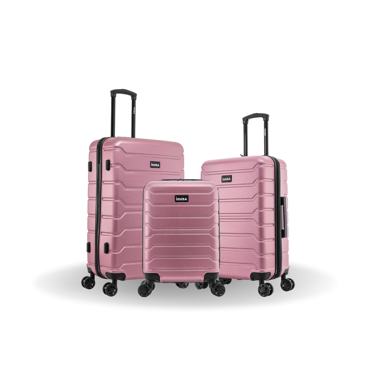 InUSA Trend 3-Piece Hardside Spinner Luggage Set