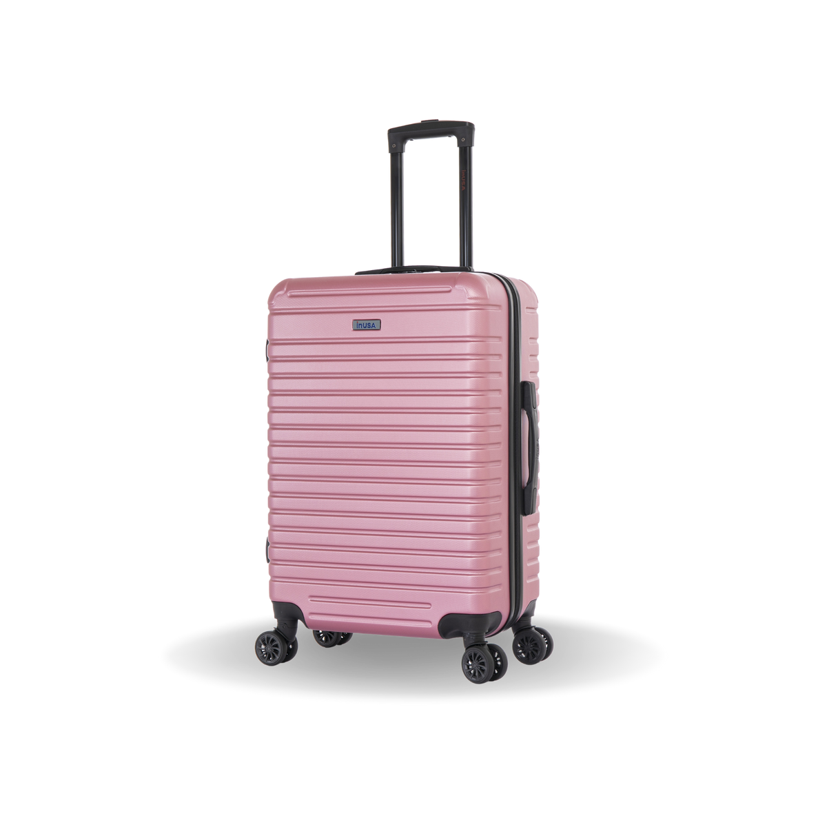 InUSA Deep 24" Hardside Spinner Checked Suitcase