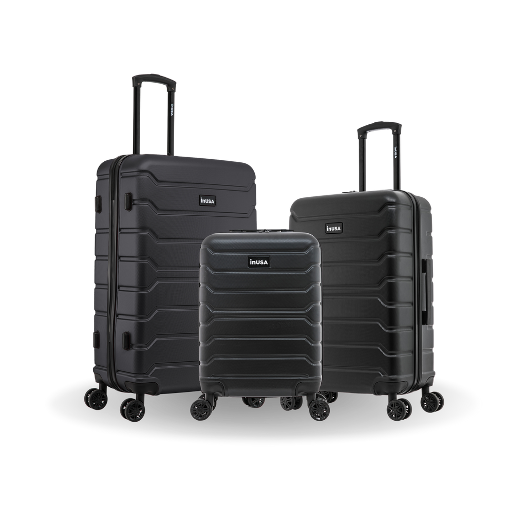 InUSA Trend 3-Piece Hardside Spinner Luggage Set