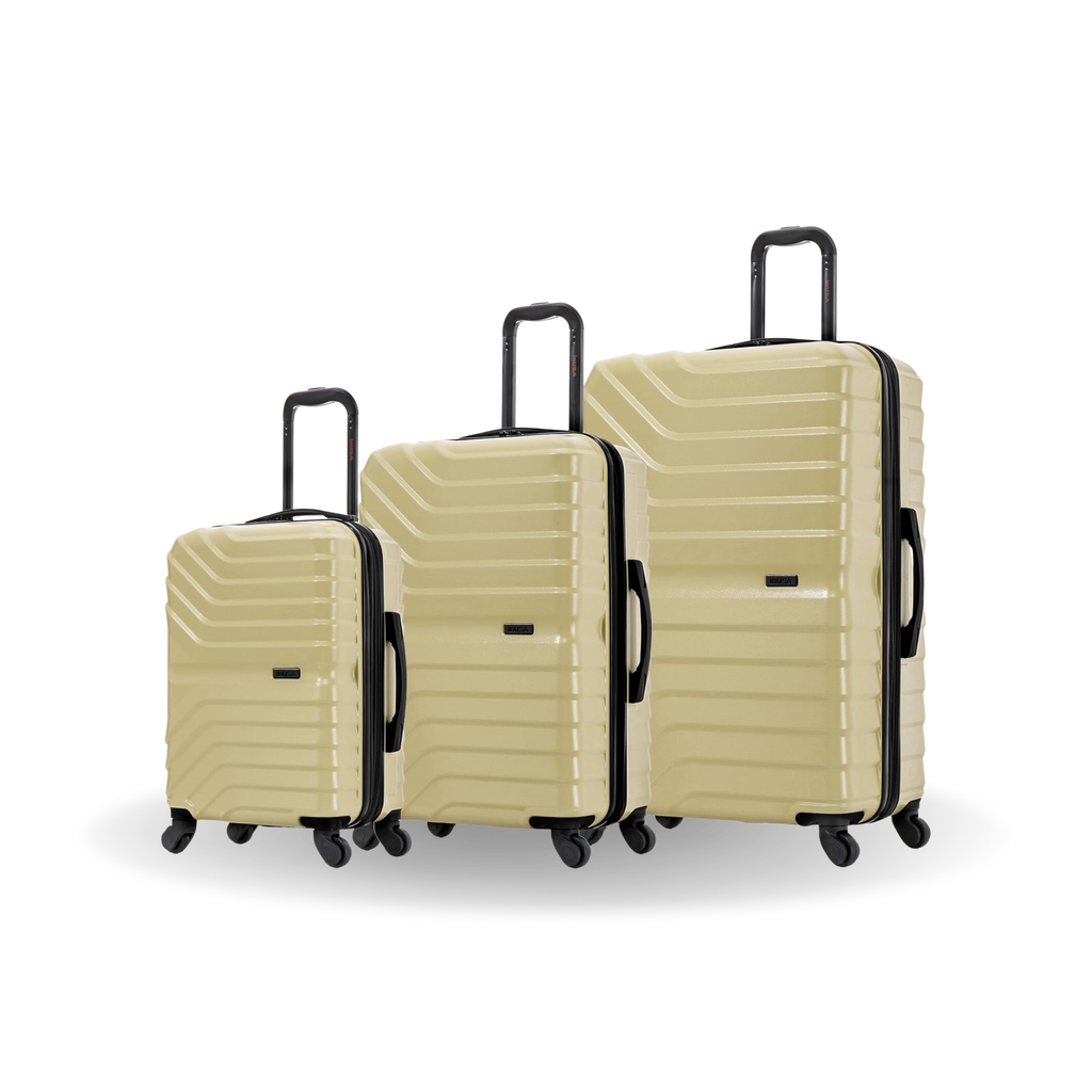 InUSA Aurum 3-Piece Hardside Spinner Luggage Set