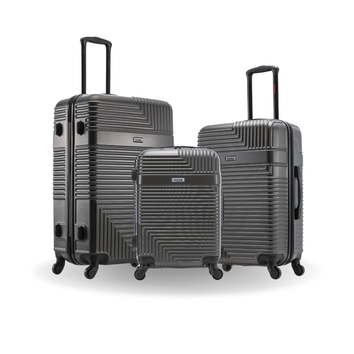 InUSA Resilience 3-Piece Hardside Spinner Luggage Set