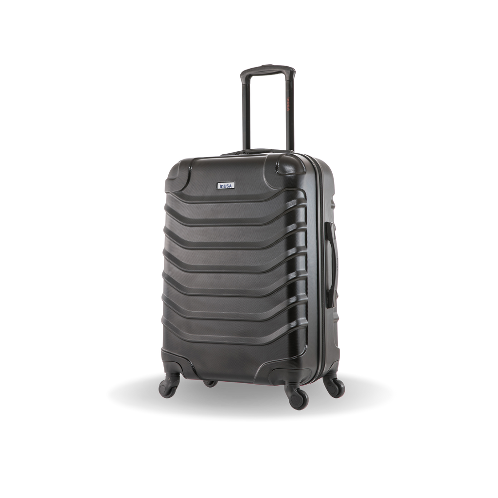 InUSA Endurance 24" Hardside Spinner Checked Suitcase