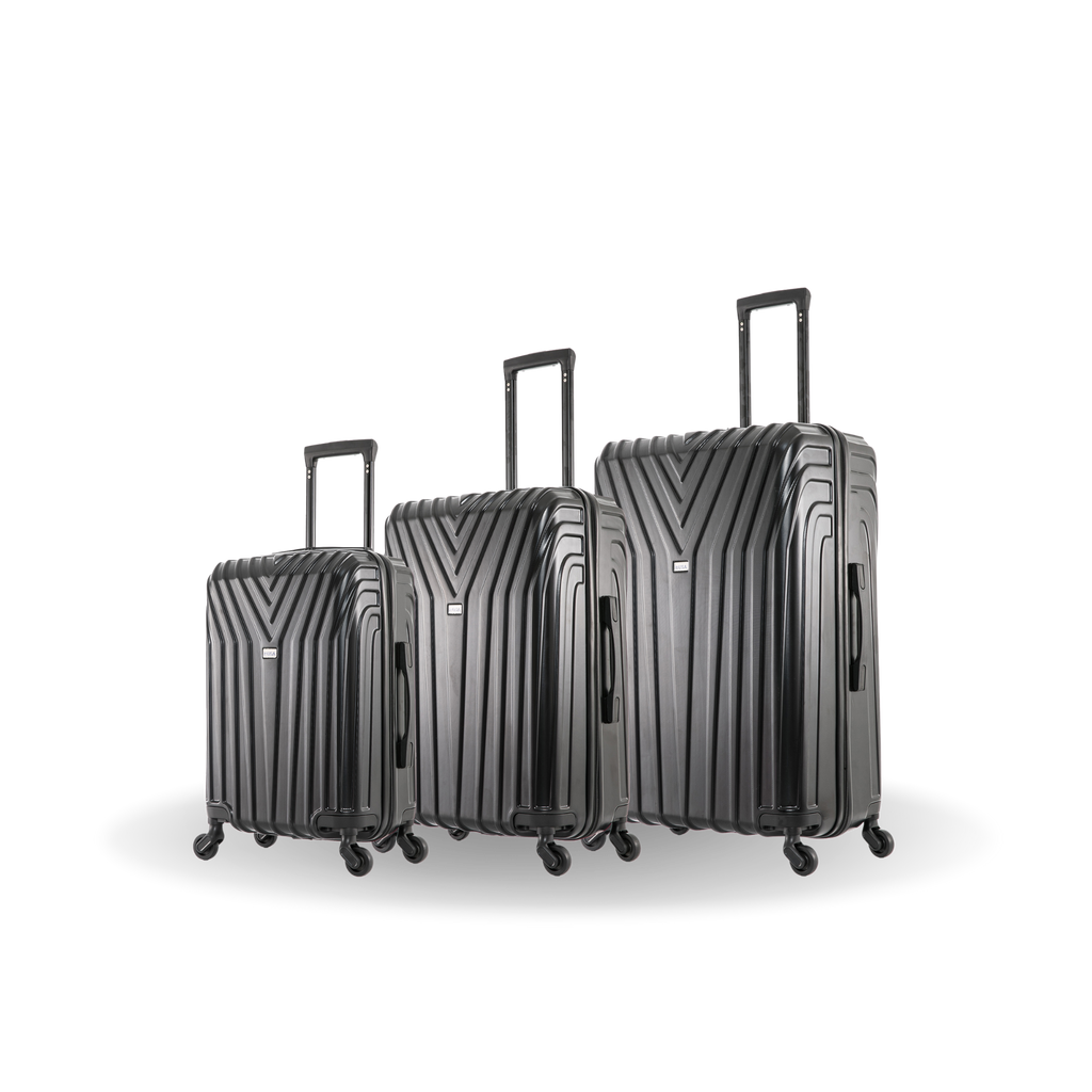 InUSA Vasty 3-Piece Hardside Spinner Luggage Set