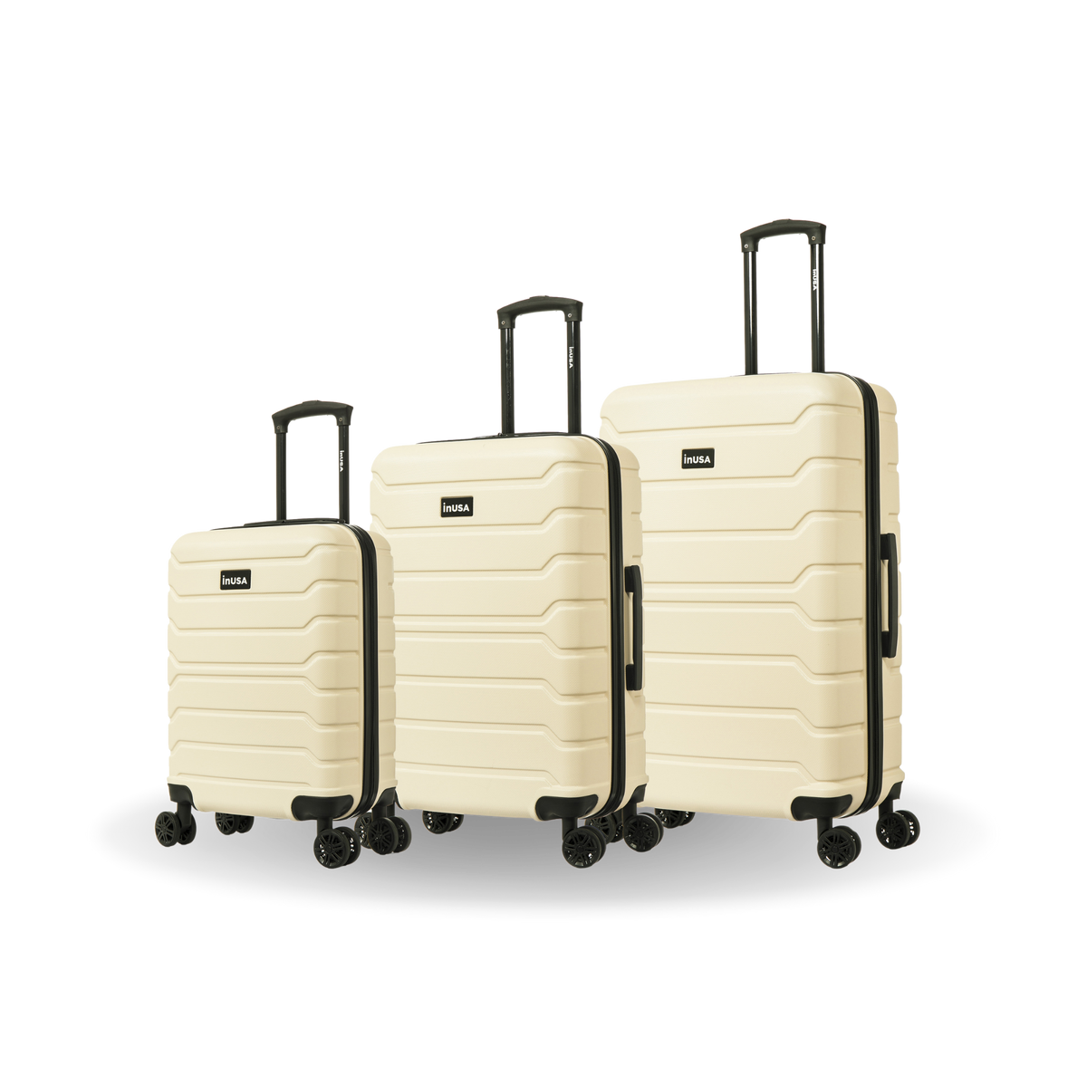 InUSA Trend 3-Piece Hardside Spinner Luggage Set