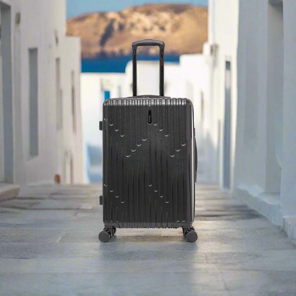 InUSA Drip 24" Hardside Spinner Checked Luggage