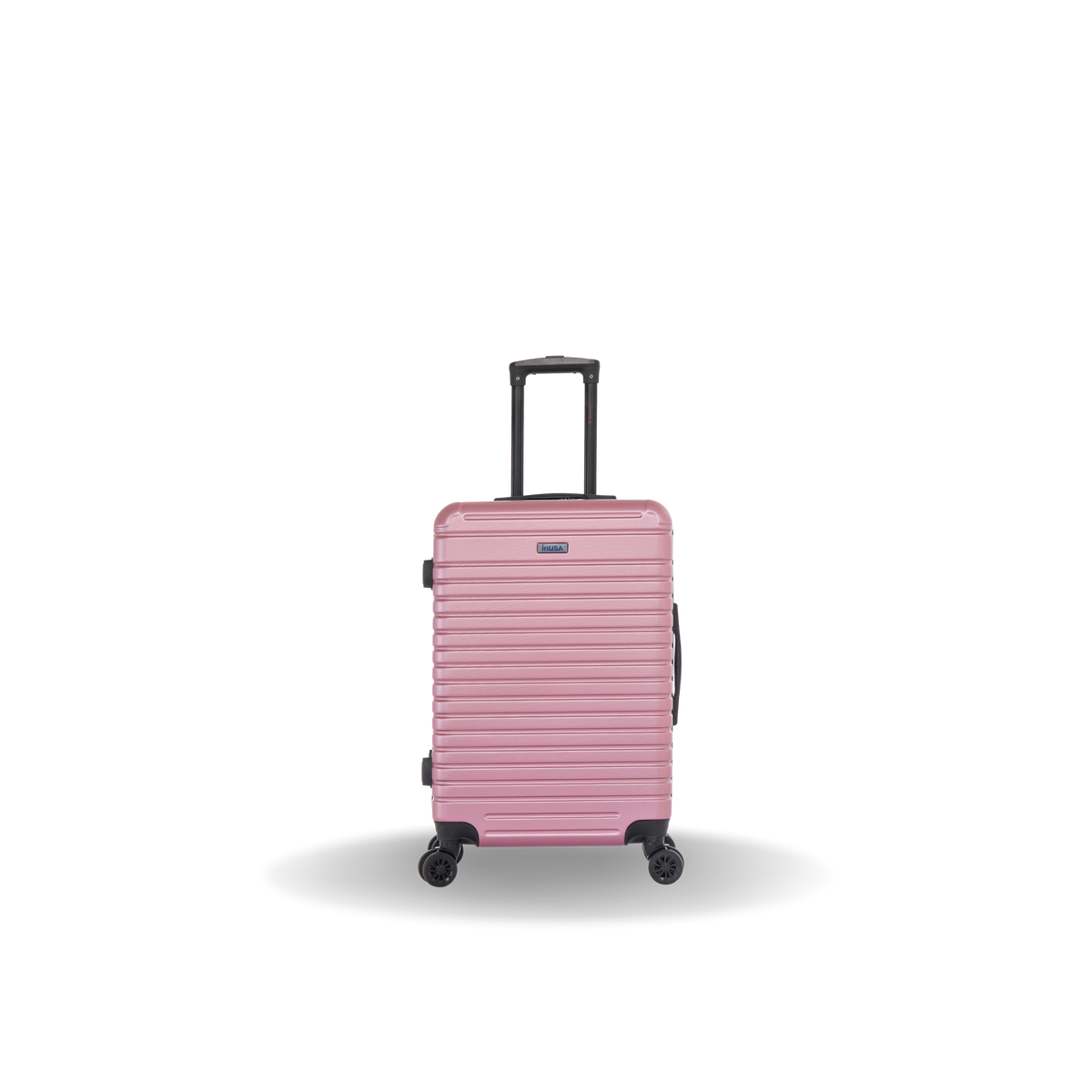InUSA Deep 24" Hardside Spinner Checked Suitcase