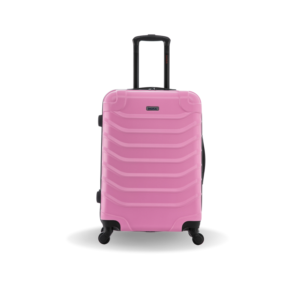 InUSA Endurance 24" Hardside Spinner Checked Suitcase