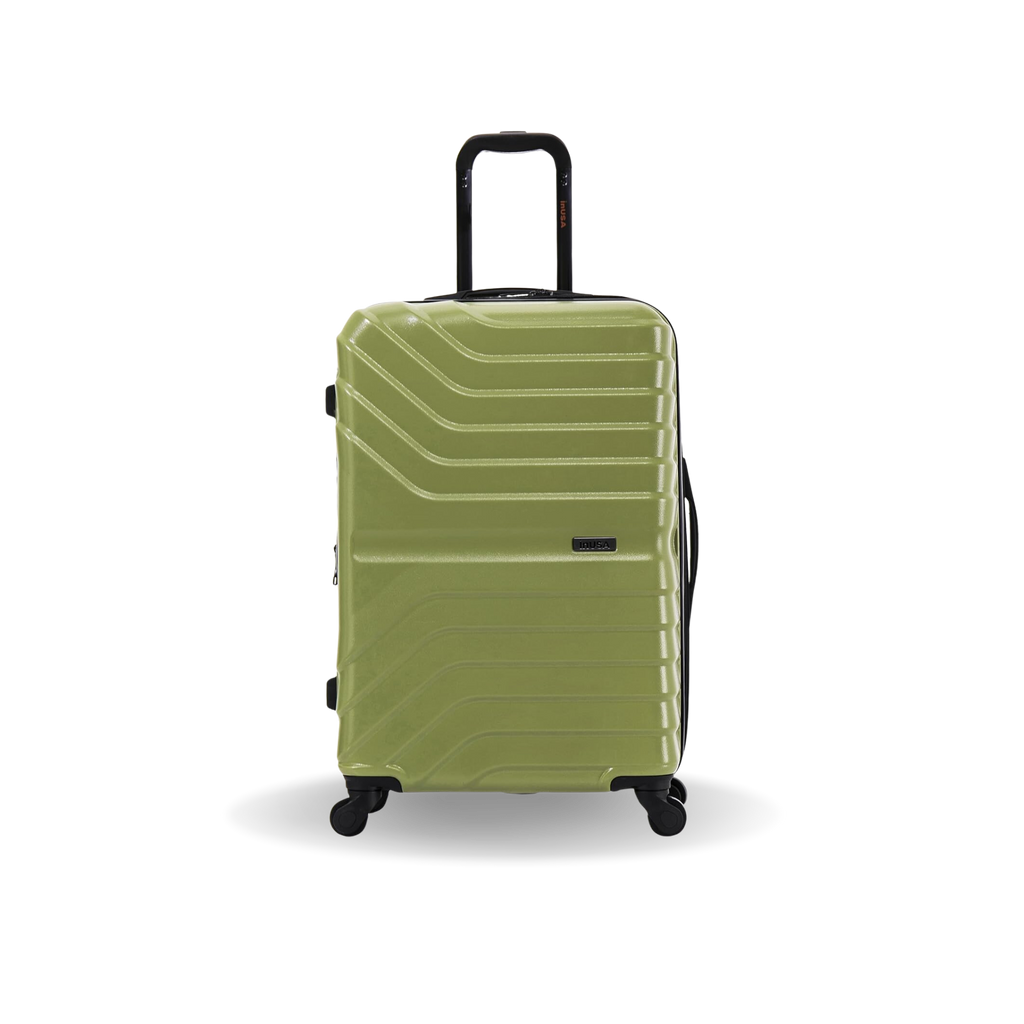 InUSA Aurum 24" Hardside Spinner Checked Suitcase