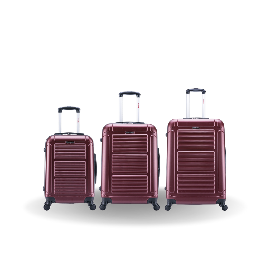 InUSA Pilot 3-Piece Hardside Spinner Luggage Set