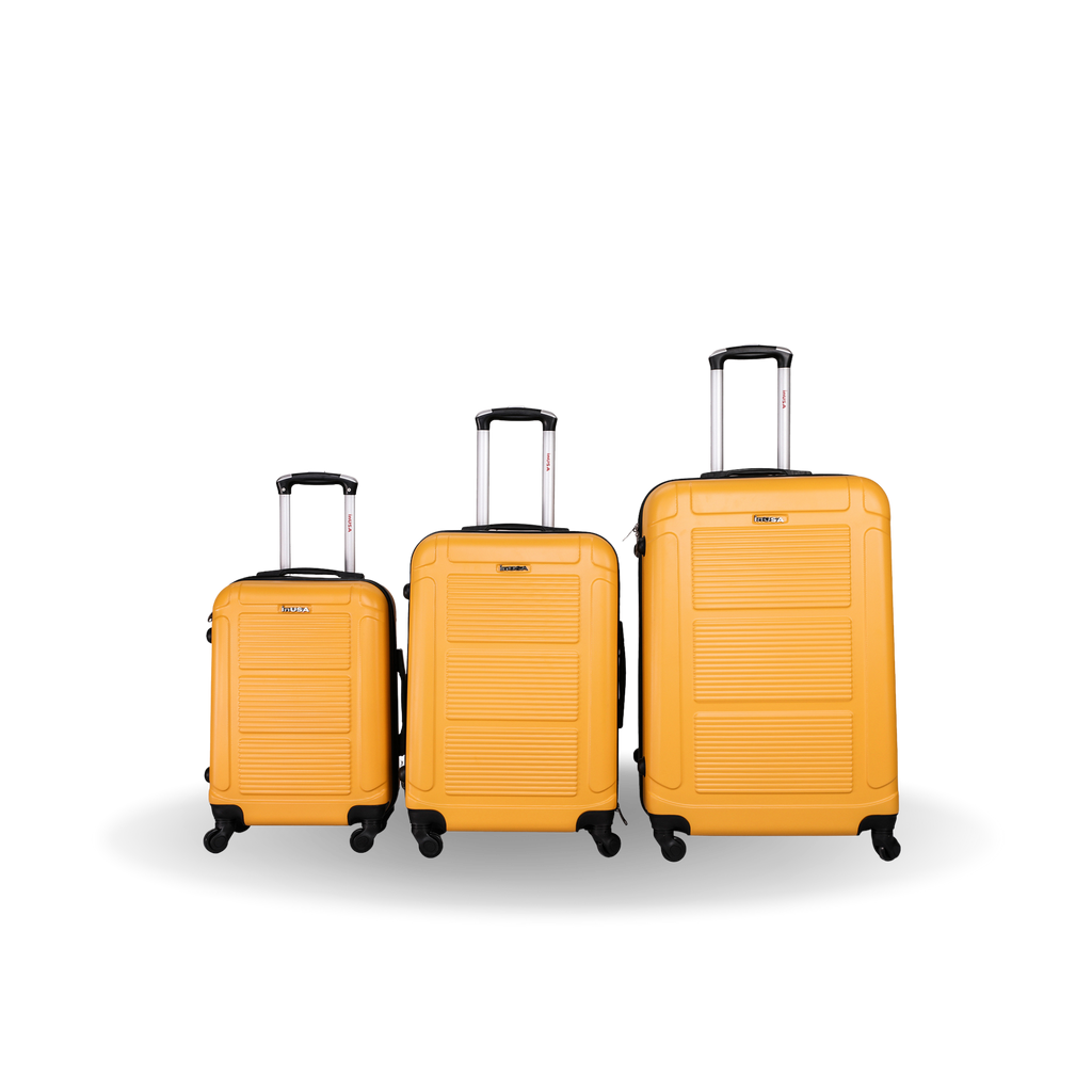 InUSA Pilot 3-Piece Hardside Spinner Luggage Set