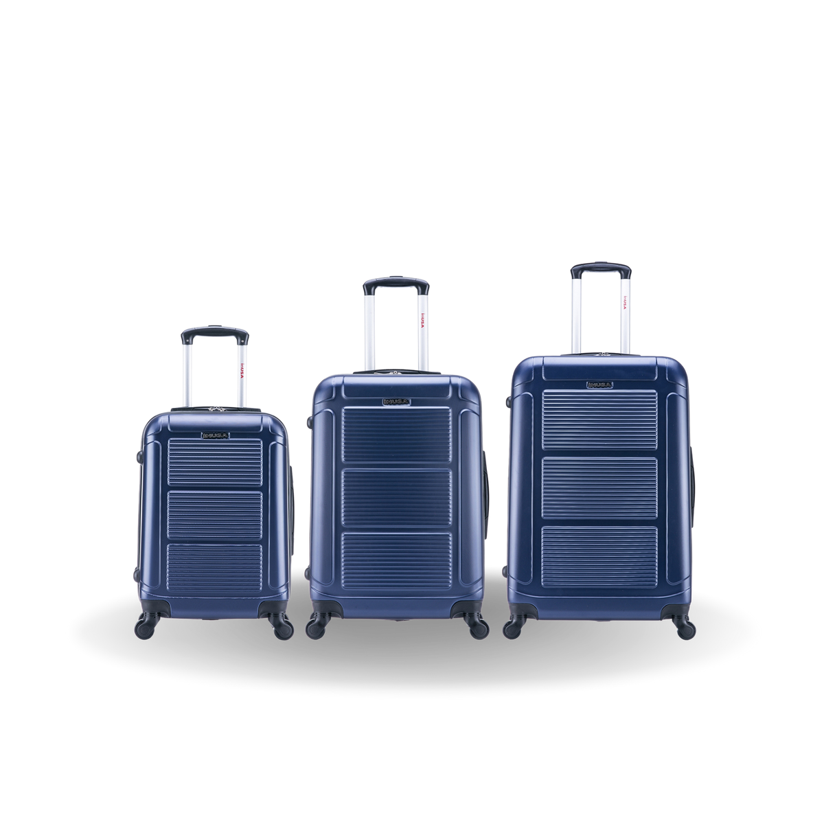 InUSA Pilot 3-Piece Hardside Spinner Luggage Set
