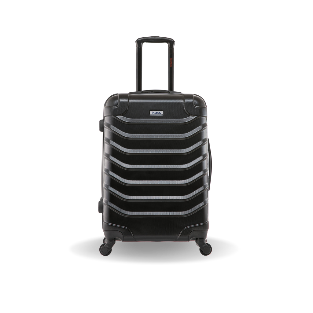 InUSA Endurance 24" Hardside Spinner Checked Suitcase