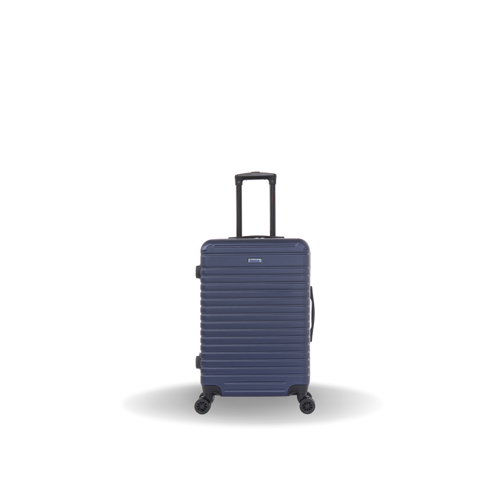 InUSA Deep 24" Hardside Spinner Checked Suitcase