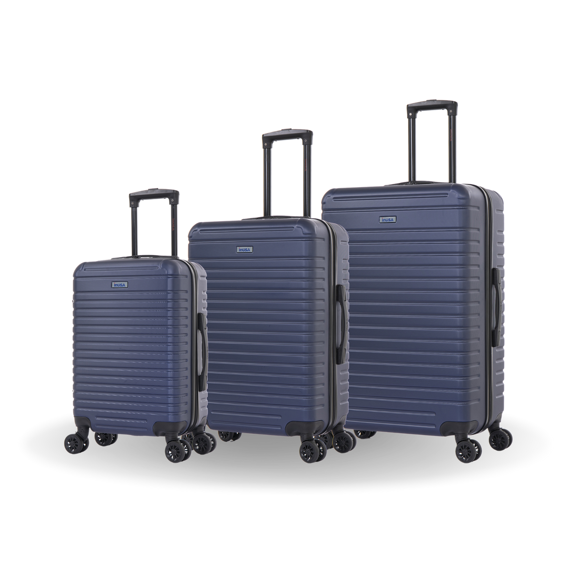 InUSA Deep 3-Piece Hardside Spinner Luggage Set