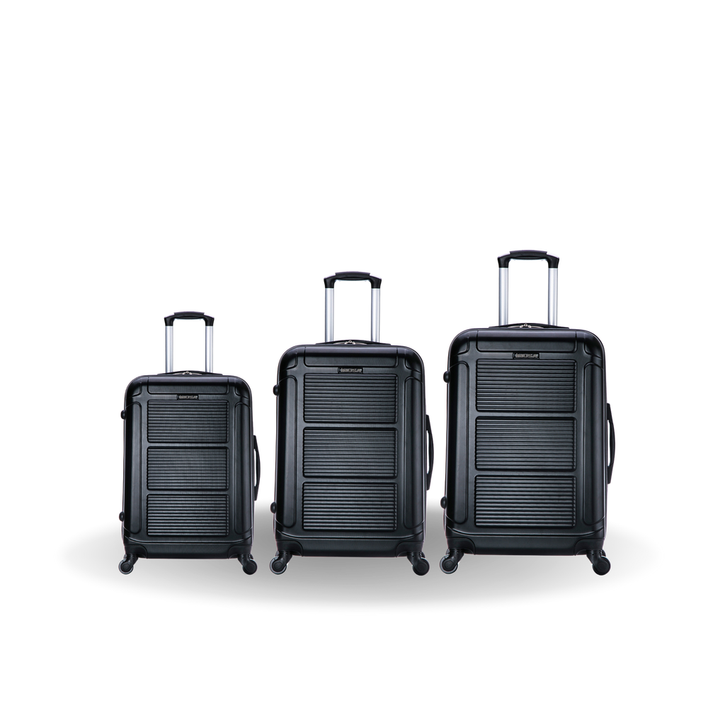 InUSA Pilot 3-Piece Hardside Spinner Luggage Set