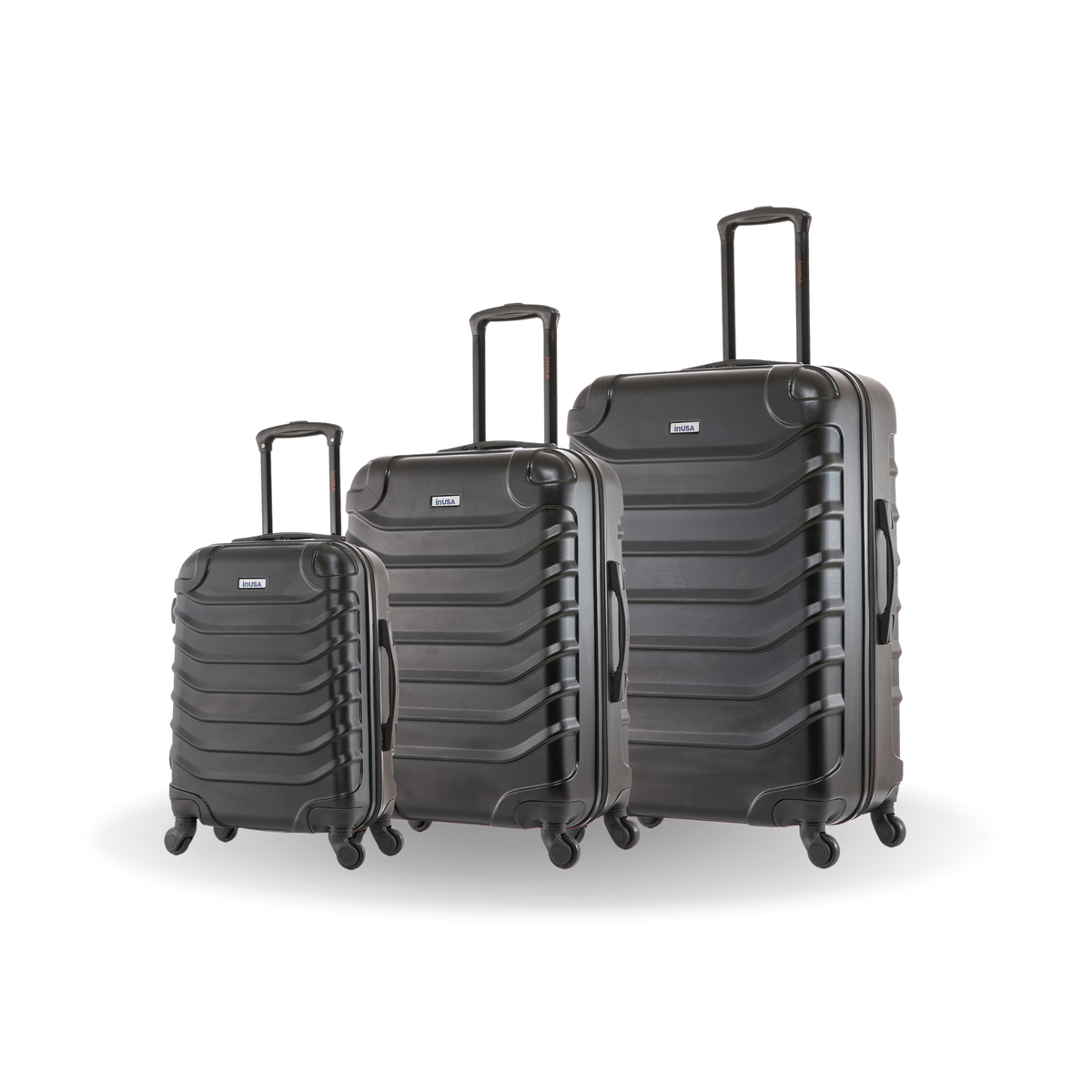 InUSA Endurance 3-Piece Hardside Spinner Luggage Set