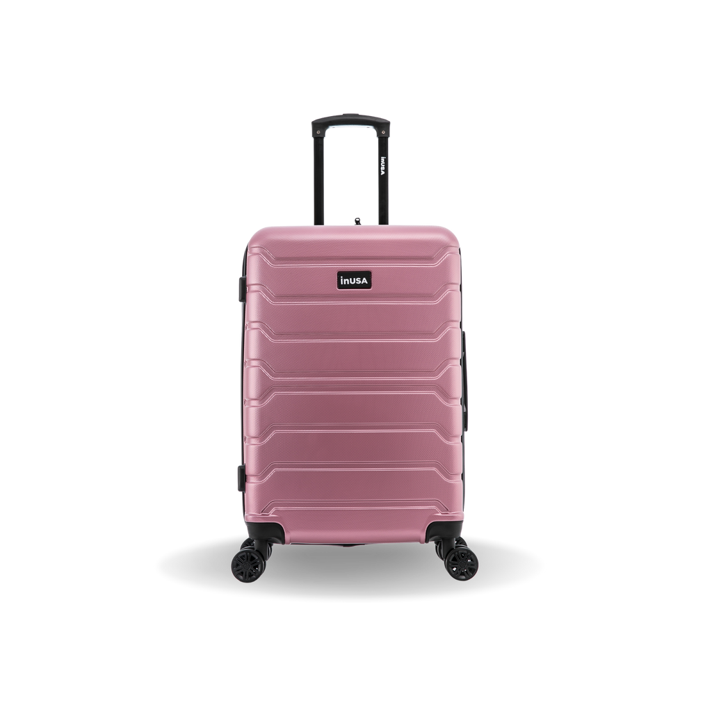 InUSA Trend 24" Hardside Spinner Checked Suitcase
