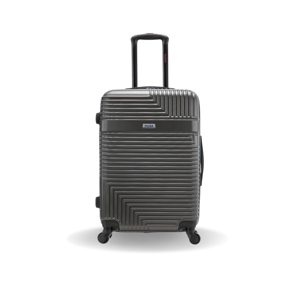 InUSA Resilience 24" Hardside Spinner Checked Suitcase