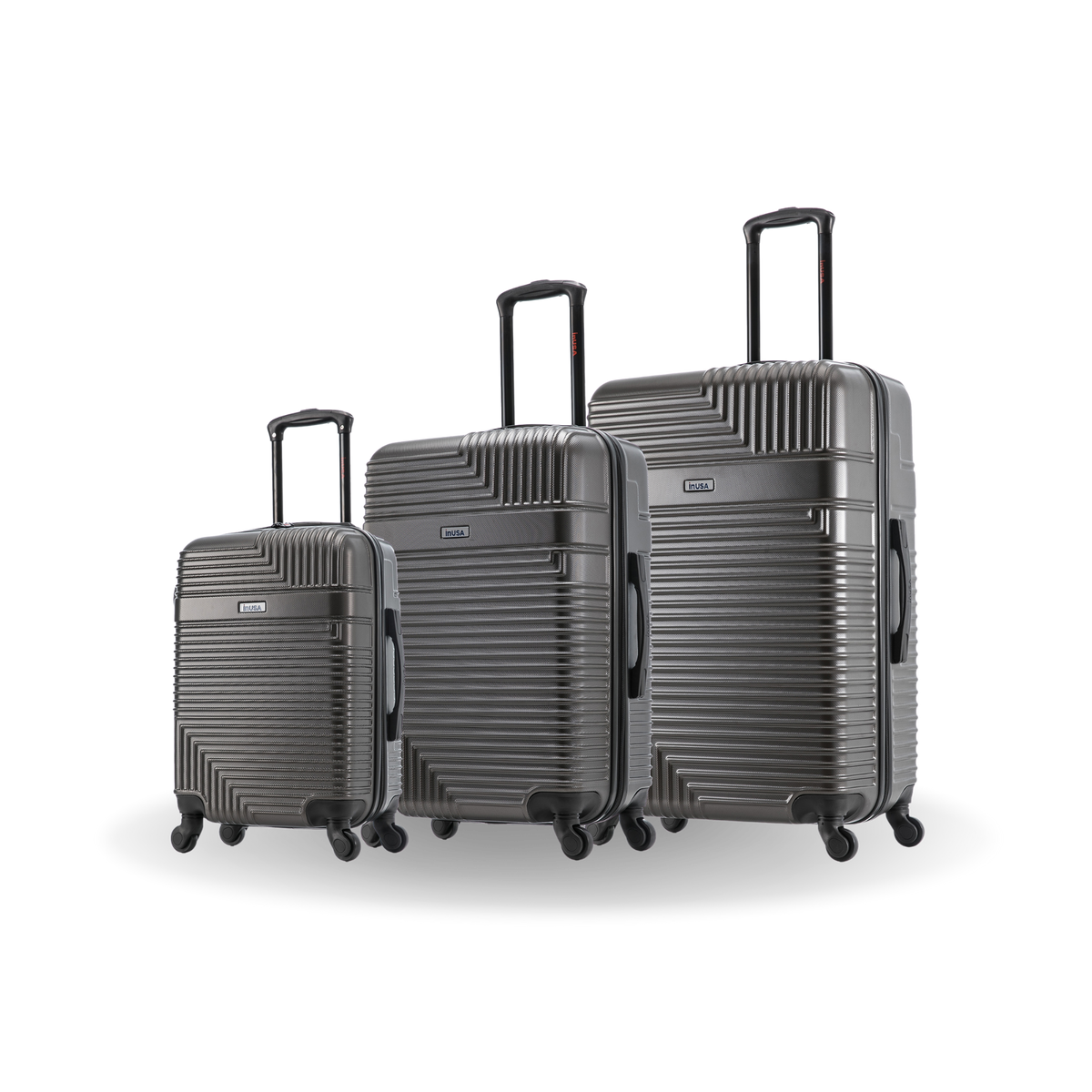 InUSA Resilience 3-Piece Hardside Spinner Luggage Set