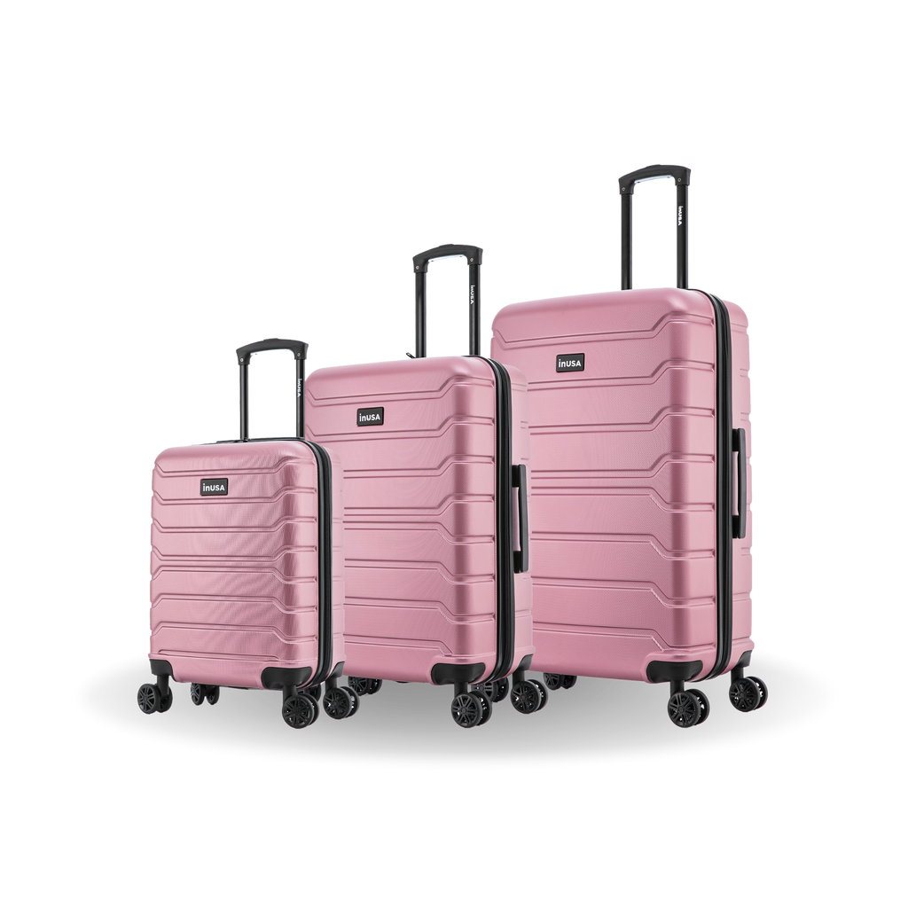 InUSA Trend 3-Piece Hardside Spinner Luggage Set