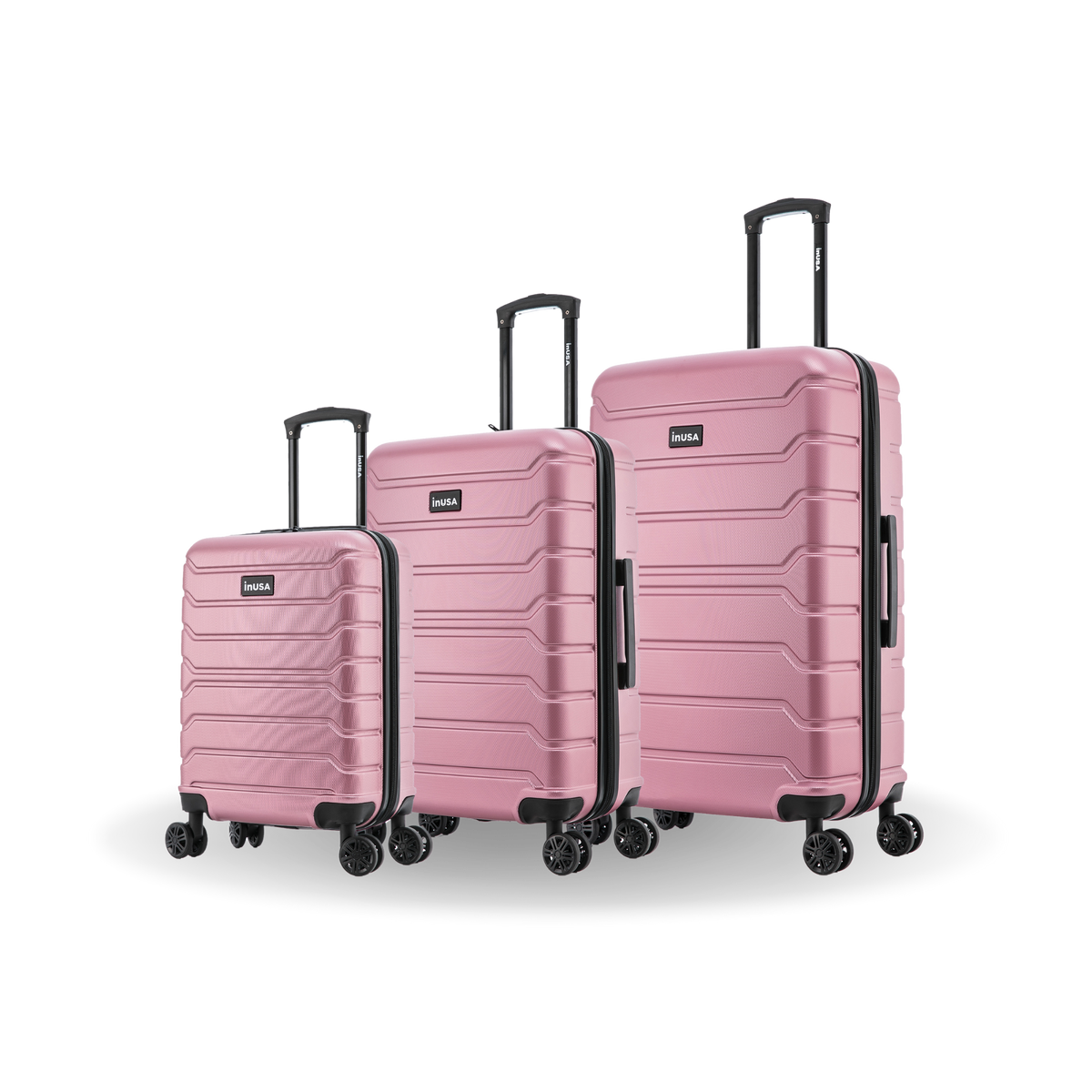 InUSA Trend 3-Piece Hardside Spinner Luggage Set