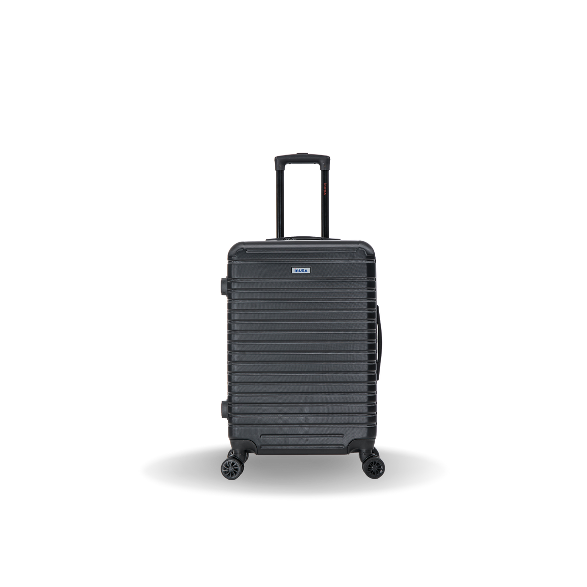 InUSA Deep 24" Hardside Spinner Checked Suitcase