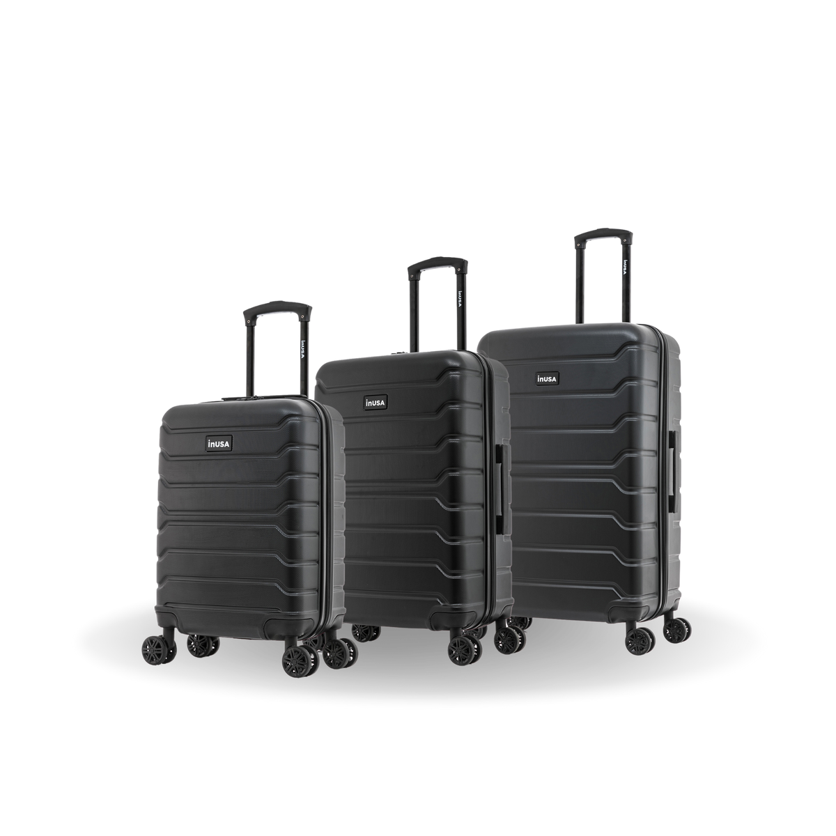 InUSA Trend 3-Piece Hardside Spinner Luggage Set