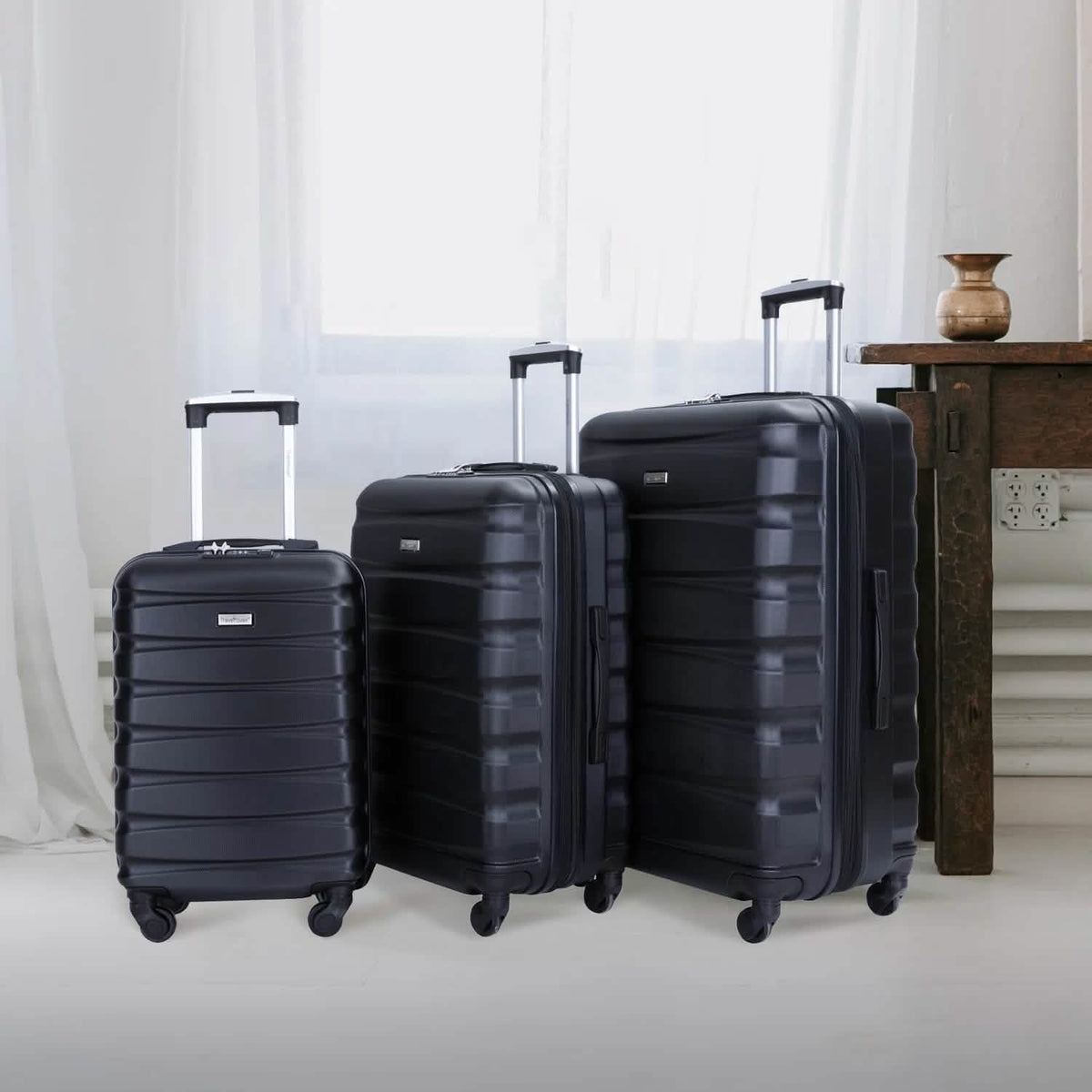 3-Piece Hardside Luggage Set with Spinner Wheels