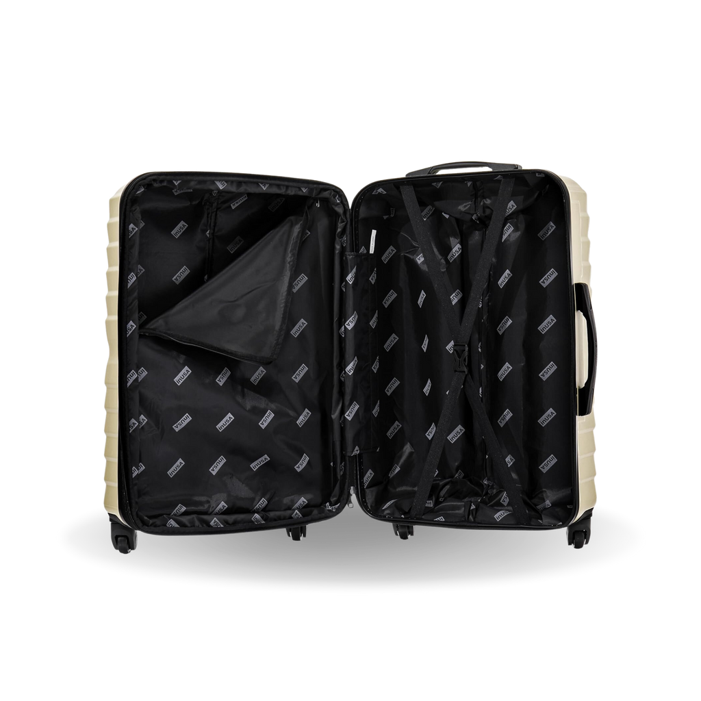 InUSA Aurum 24" Hardside Spinner Checked Suitcase