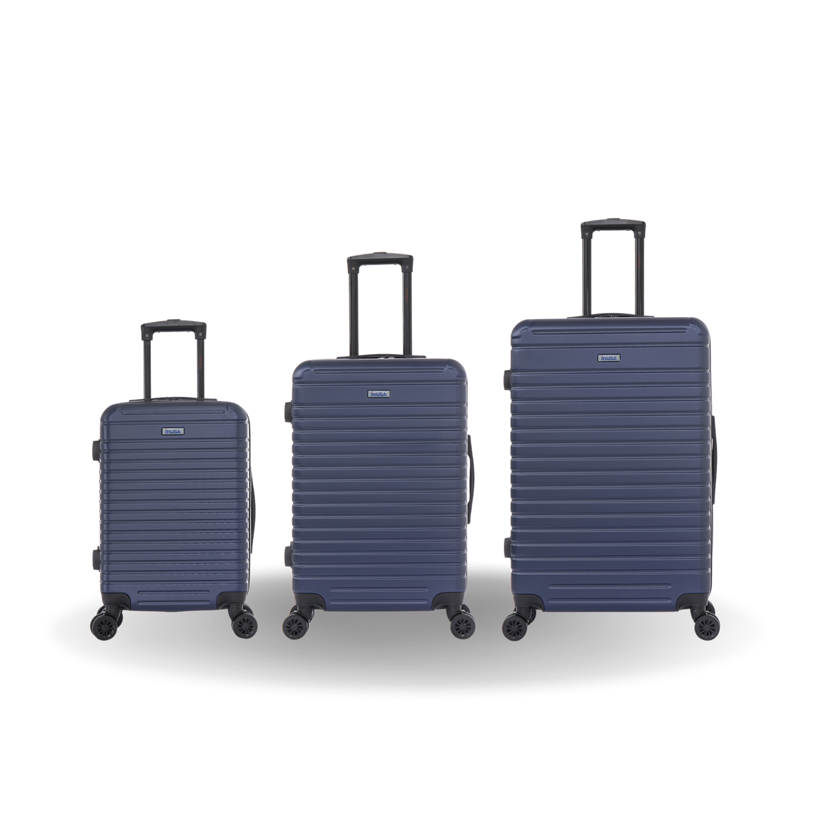 InUSA Deep 3-Piece Hardside Spinner Luggage Set
