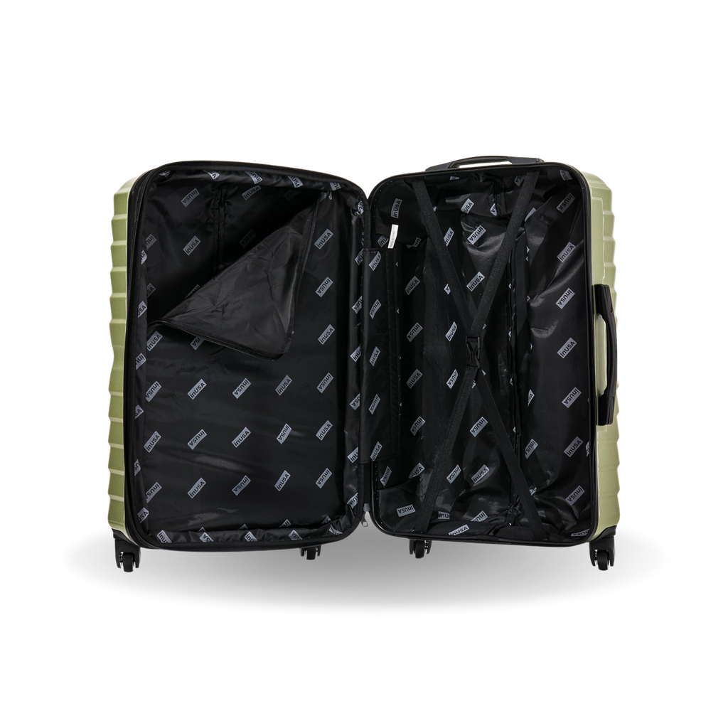 InUSA Aurum 32" Hardside Spinner Checked Suitcase