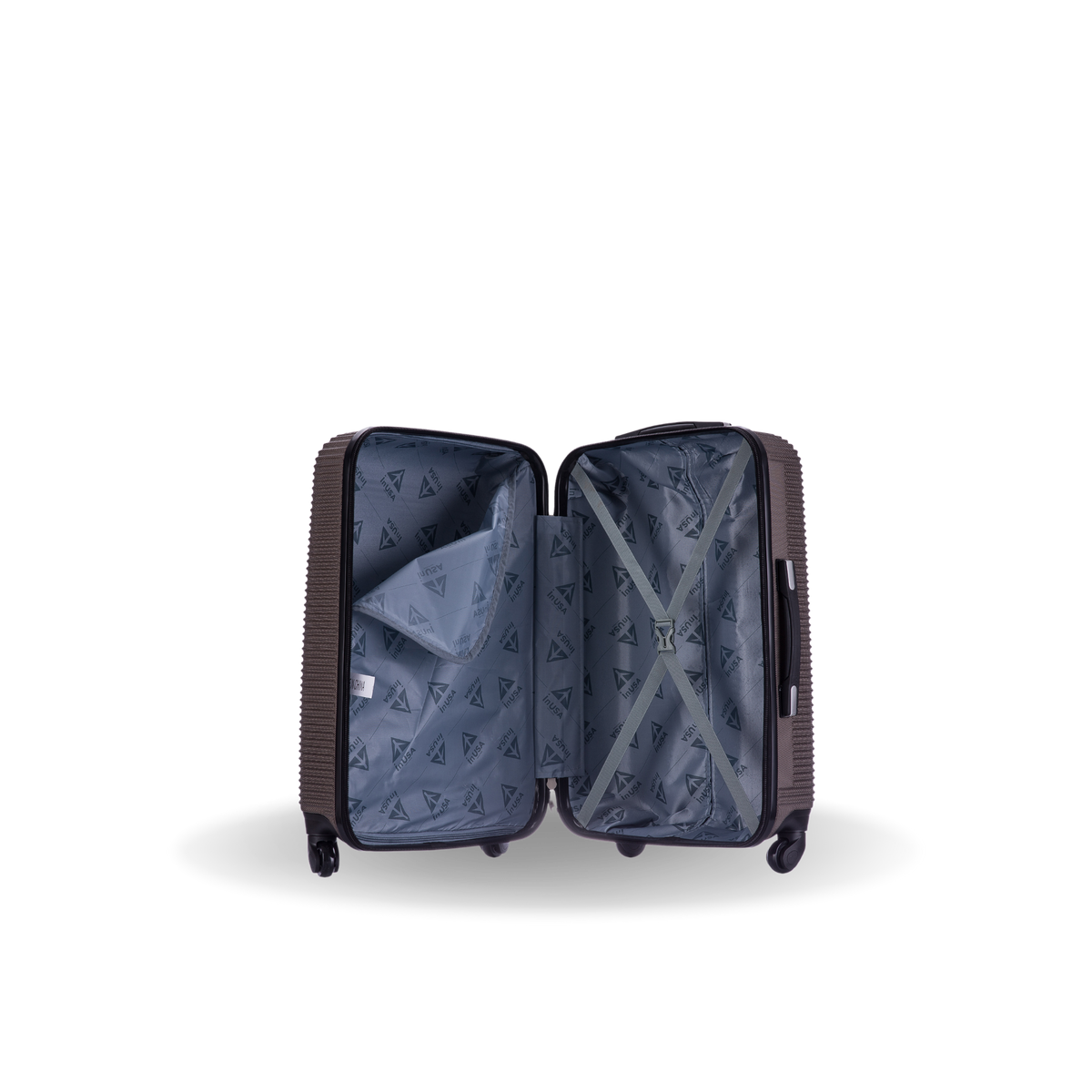 InUSA Royal 28" Hardside Spinner Checked Suitcase
