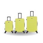 InUSA Deep 3-Piece Hardside Spinner Luggage Set