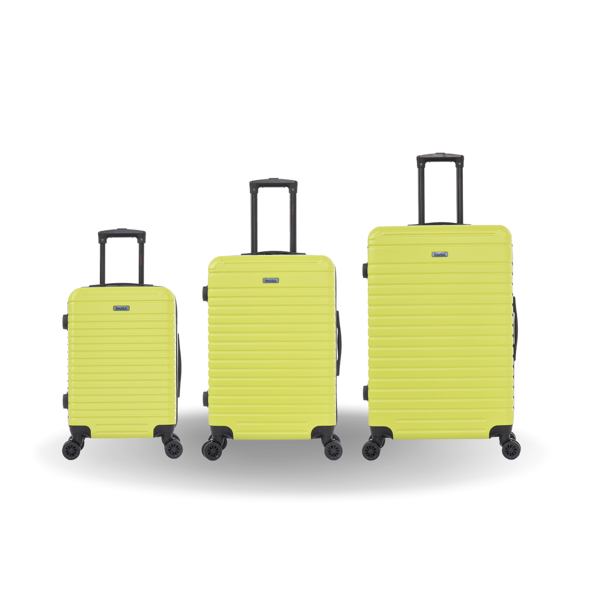 InUSA Deep 3-Piece Hardside Spinner Luggage Set